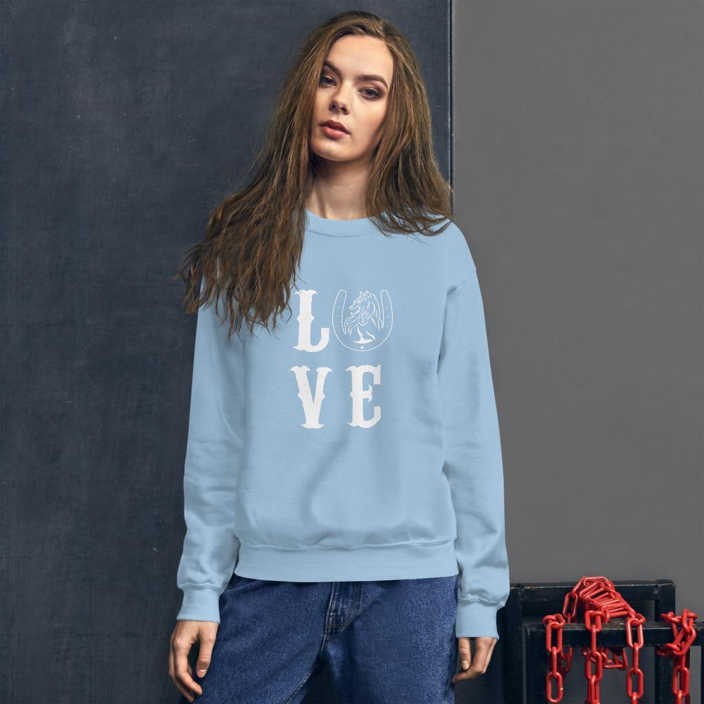 Sweat shirt Love à Col Rond - Pegasus-square