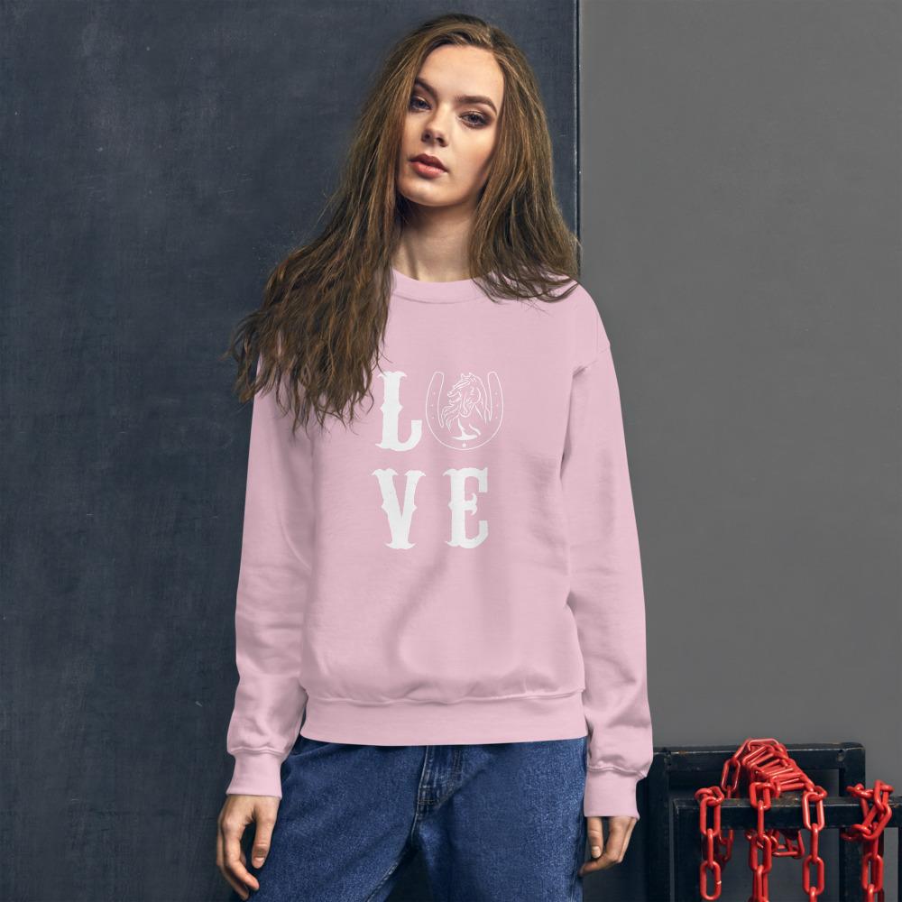 Sweat shirt Love à Col Rond - Pegasus-square