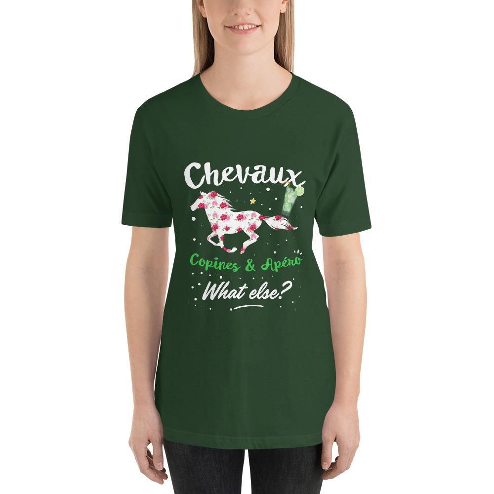Tee-shirt Chevaux, Copines et Apéro - Pegasus-square