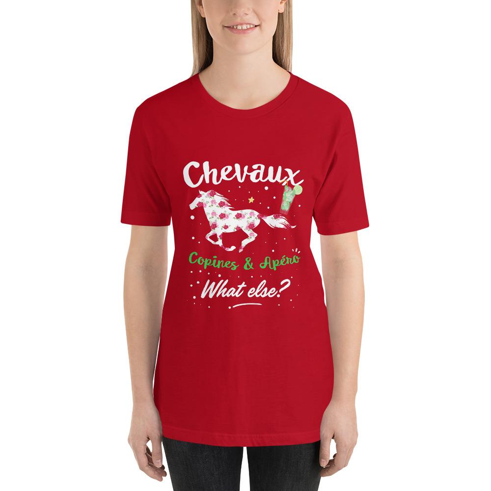 Tee-shirt Chevaux, Copines et Apéro - Pegasus-square