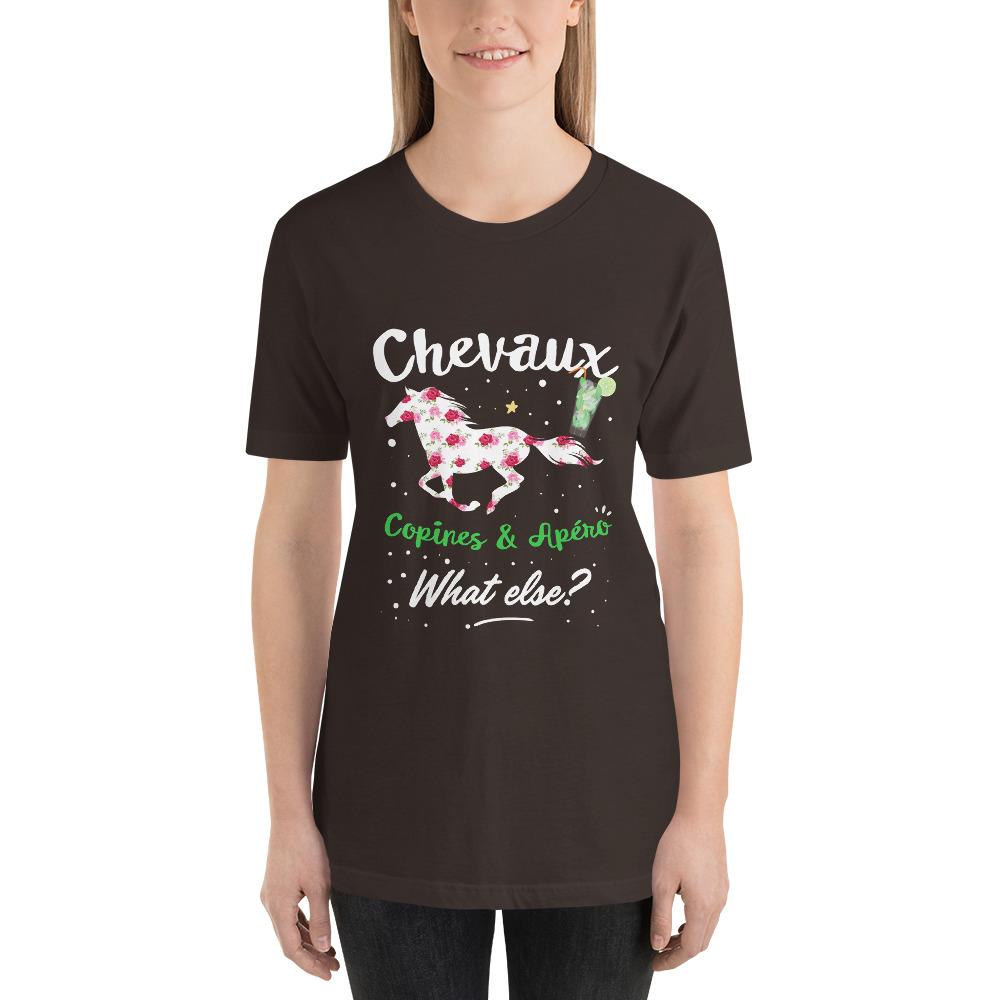 Tee-shirt Chevaux, Copines et Apéro - Pegasus-square