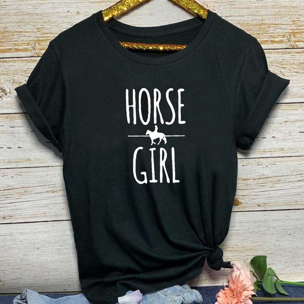 Tee Shirt HORSE GIRL - Pegasus-square