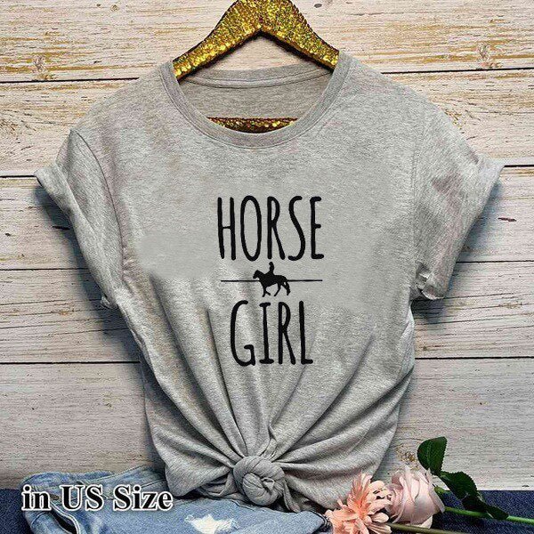 Tee Shirt HORSE GIRL - Pegasus-square