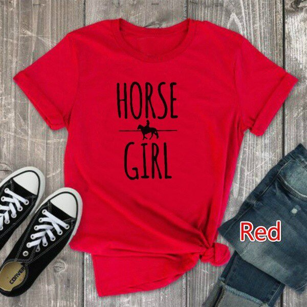 Tee Shirt HORSE GIRL - Pegasus-square