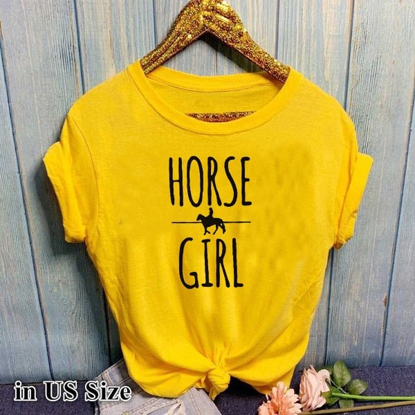 Tee Shirt HORSE GIRL - Pegasus-square