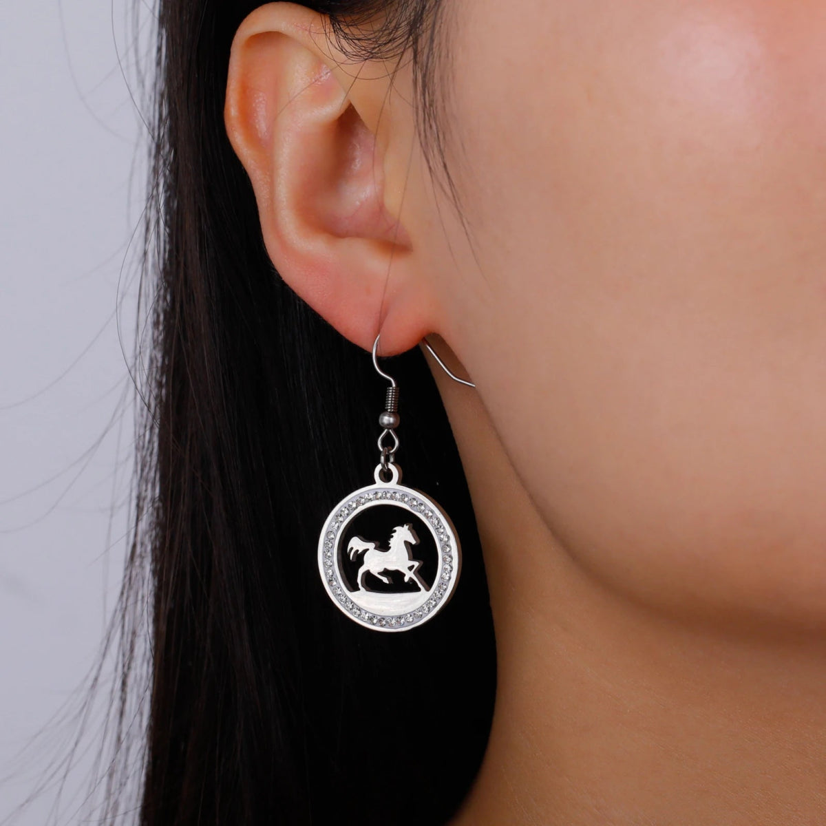 Boucles d'oreilles cheval - Pegasus-square