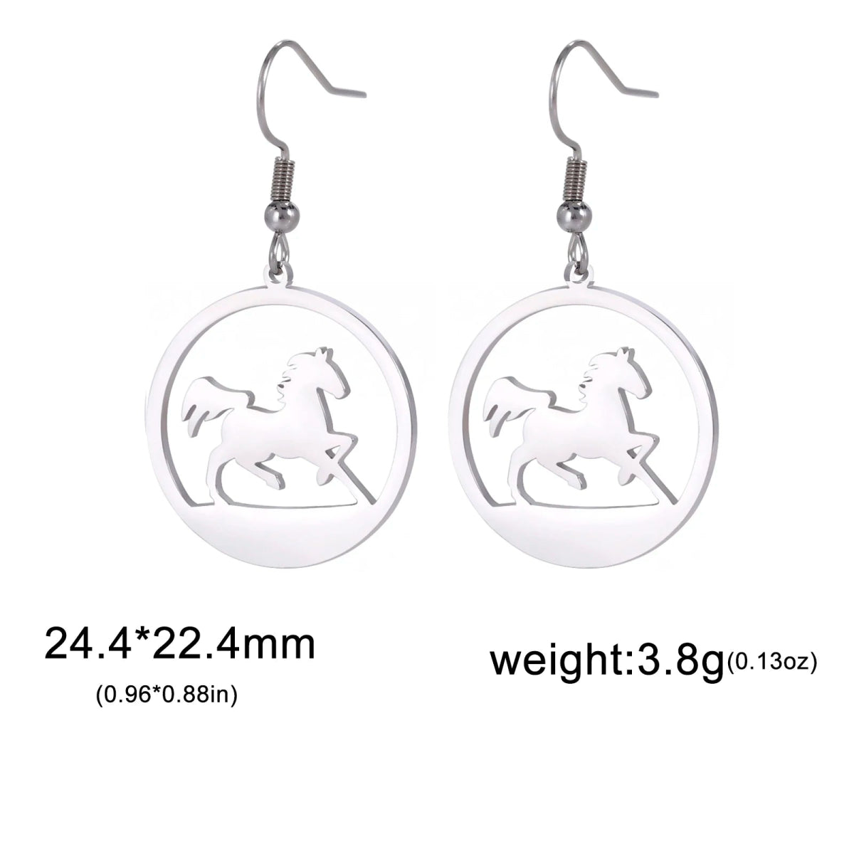 Boucles d'oreilles cheval - Pegasus-square