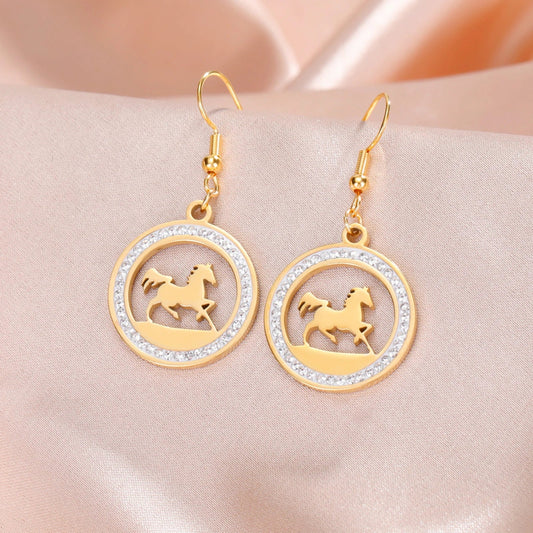 Boucles d'oreilles cheval - Pegasus-square