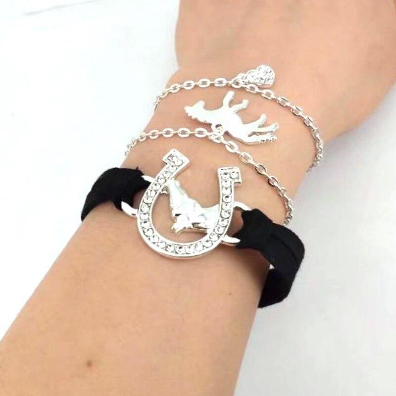 Bracelet Fantaisie porte-bonheur trois pièces thème Cheval - Pegasus-square