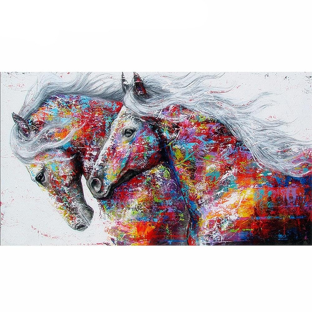 Canevas Perles Diamants "Chevaux Wild and Free" - Pegasus-square