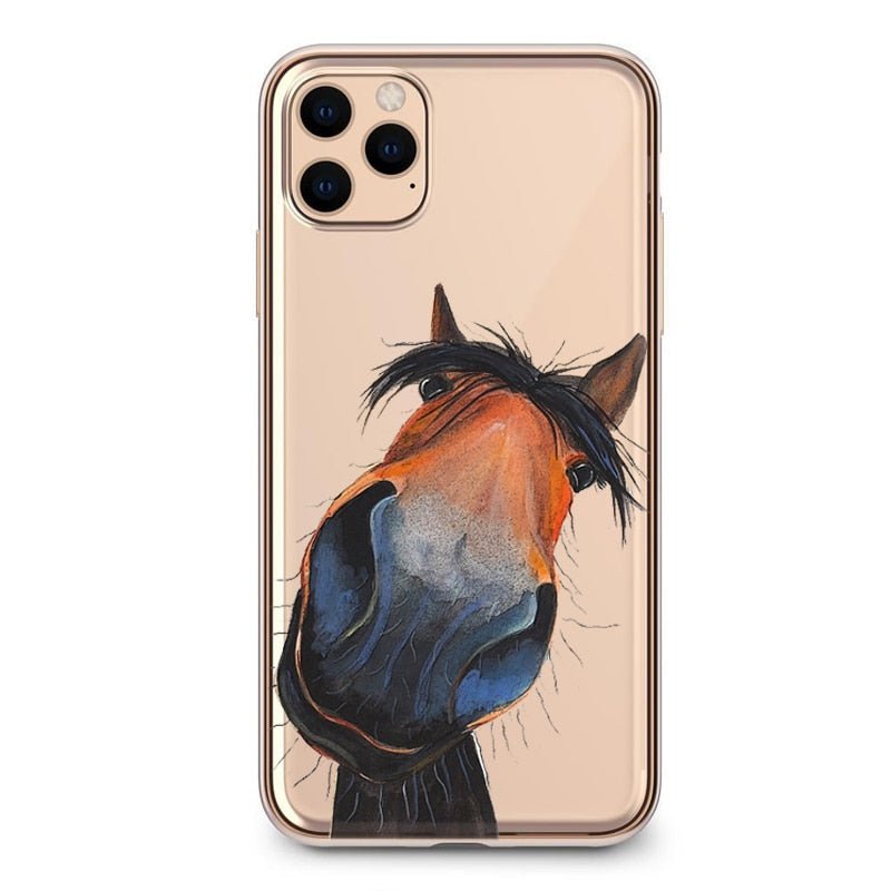 Coques d 'IPhone souples Jolis Designs de Chevaux - Pegasus-square