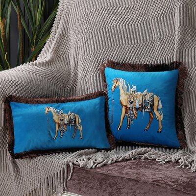 Housse de Coussin Déco Ultra Tendance "Incitation au Voyage" - Pegasus-square