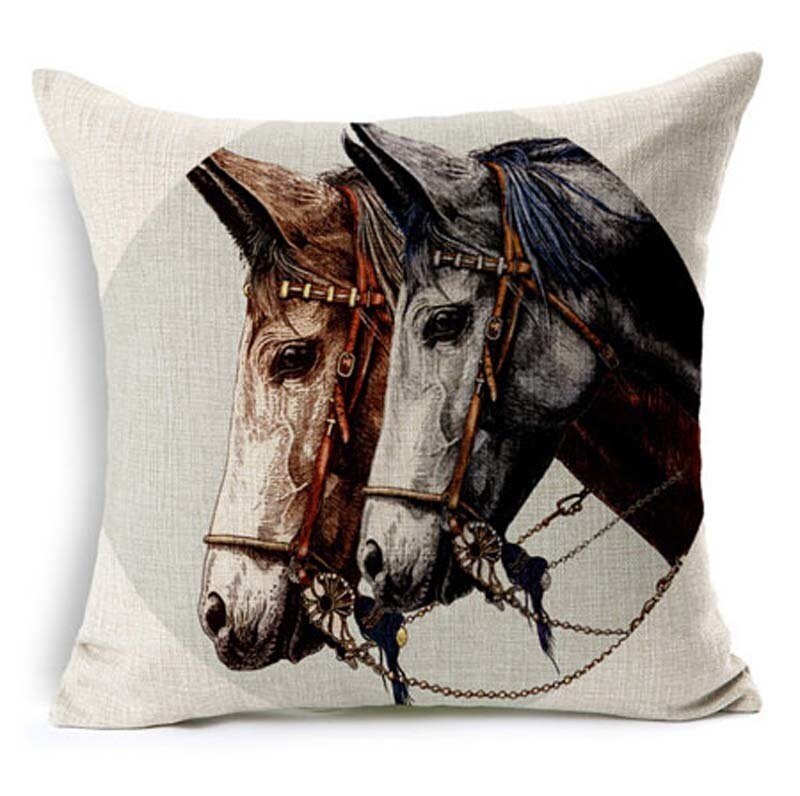 Housse de coussin "Portraits" - Pegasus-square