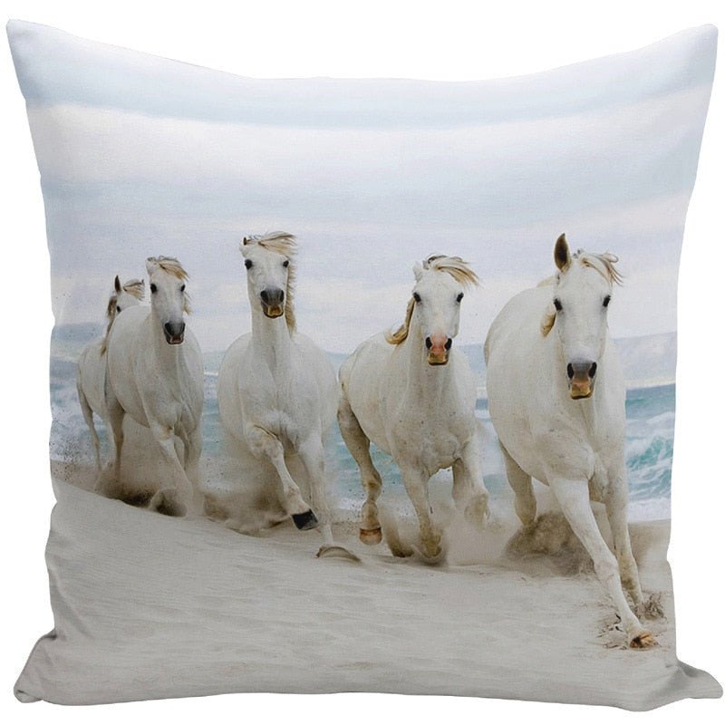 Housse de Coussin "White Horse" - Pegasus-square