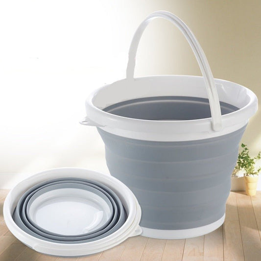 Seau et Bassine pliants rétractables en plastique "Accordéon" - Pegasus-square