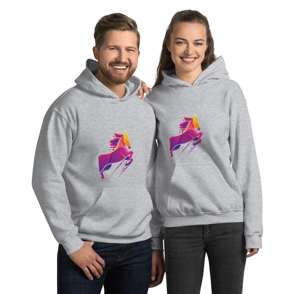 Sweat shirt à capuche Cheval Vaillant - Pegasus-square