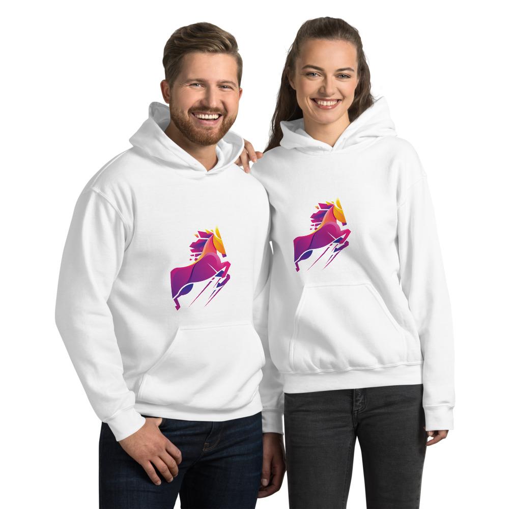 Sweat shirt à capuche Cheval Vaillant - Pegasus-square