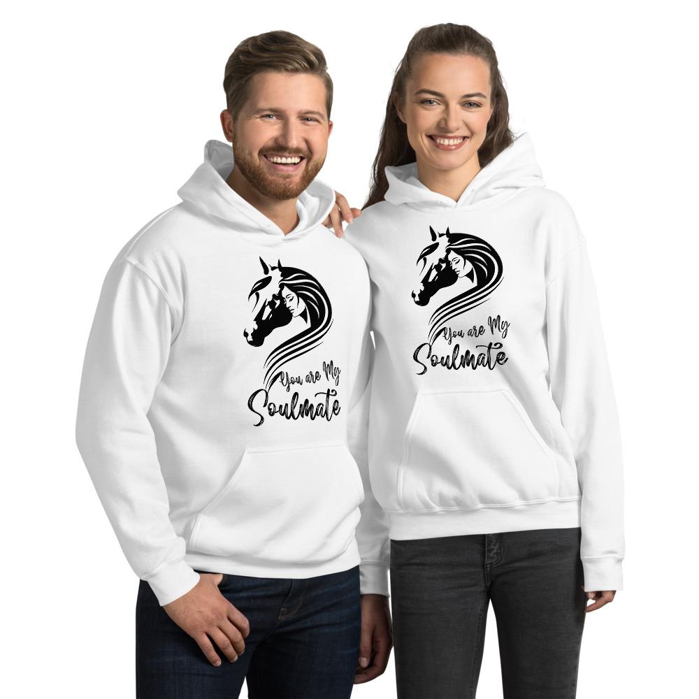 Sweat shirt à capuche You are my soulmate - Pegasus-square