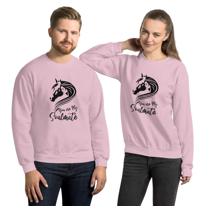 Sweat shirt à Col Rond You are my soulmate - Pegasus-square