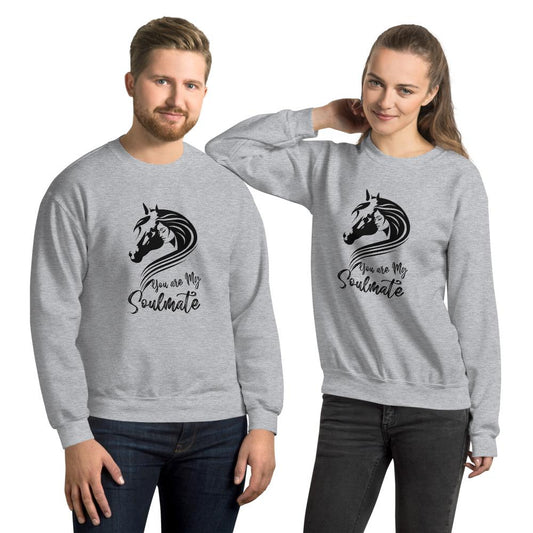 Sweat shirt à Col Rond You are my soulmate - Pegasus-square