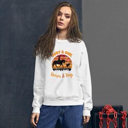 Sweat shirt Col rond Just A Girl - Pegasus-square