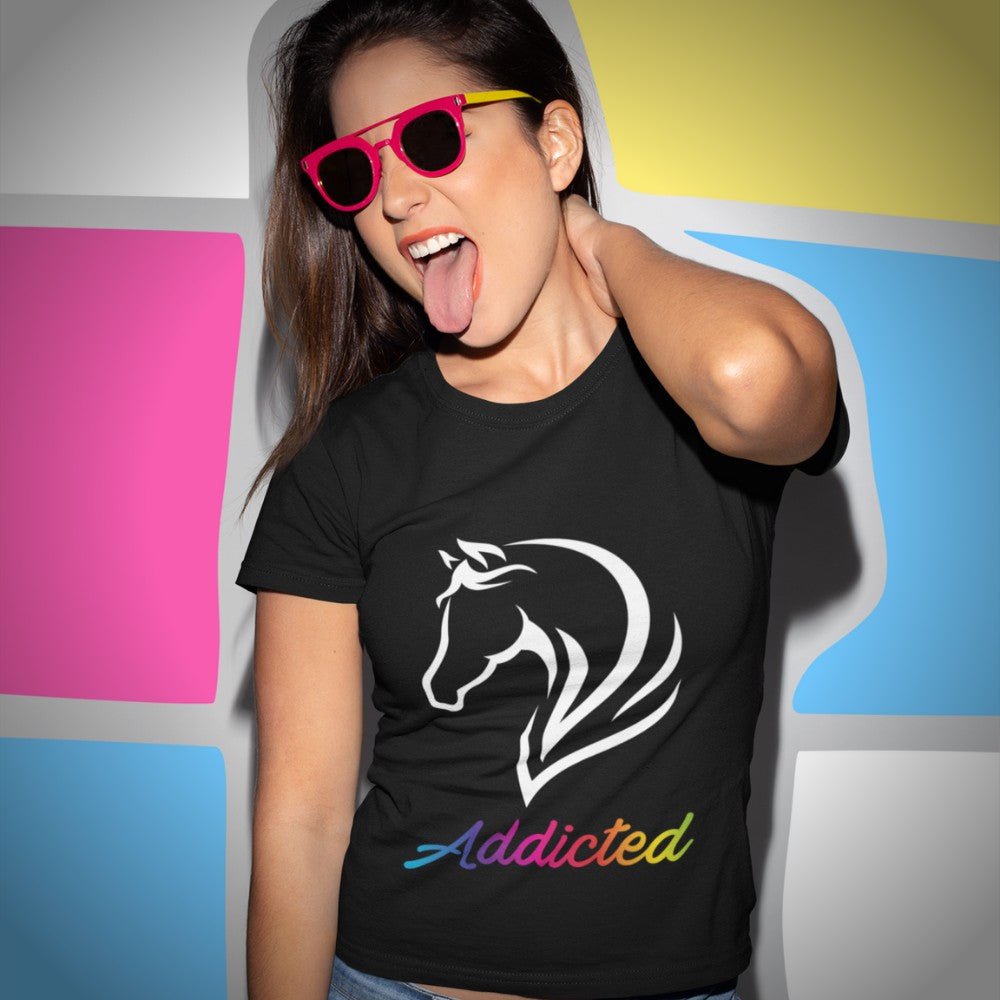 Tee-shirt cheval Addicted - Pegasus-square