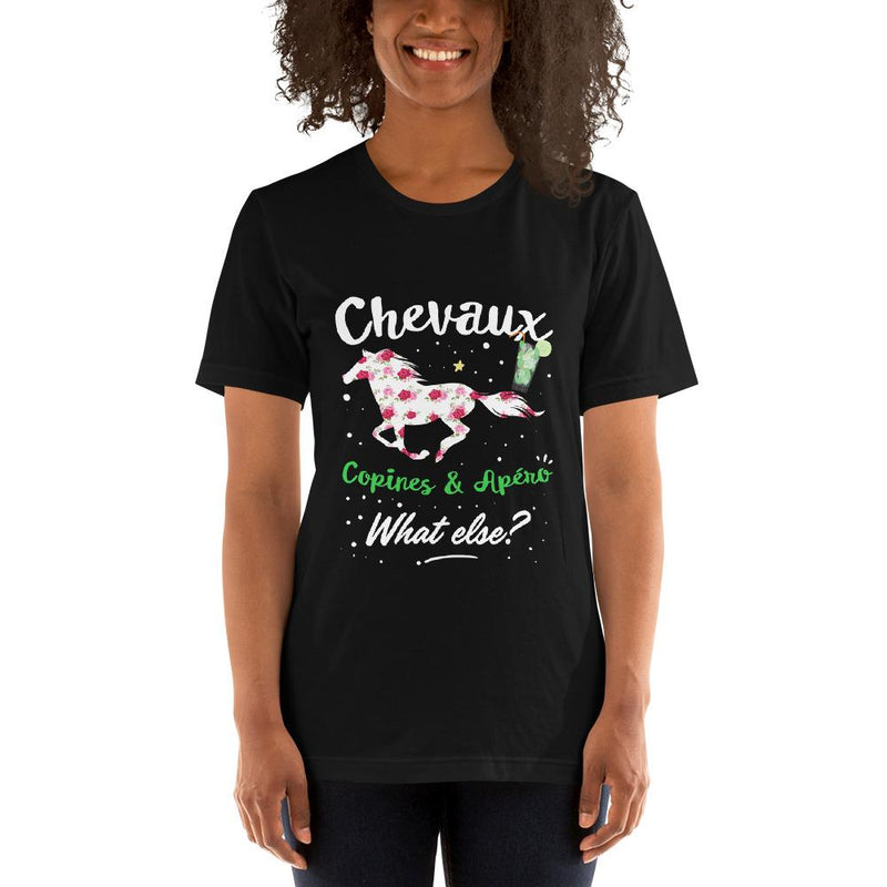 Tee-shirt Chevaux, Copines et Apéro - Pegasus-square