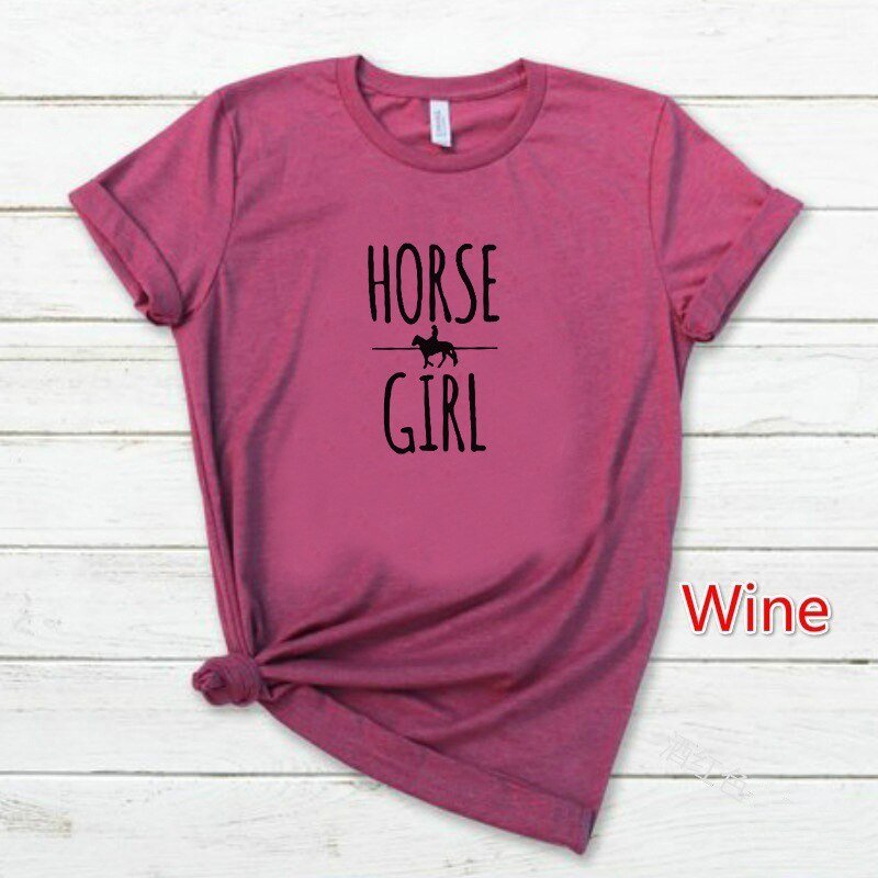 Tee Shirt HORSE GIRL - Pegasus-square