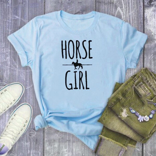 Tee Shirt HORSE GIRL - Pegasus-square