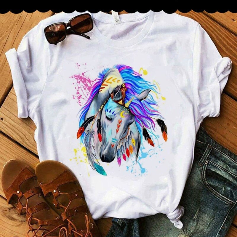 Tee-Shirts "Funny Horses" - Pegasus-square